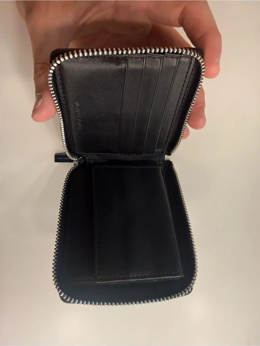 Michael Kors Black Zip Card Holder Wallet